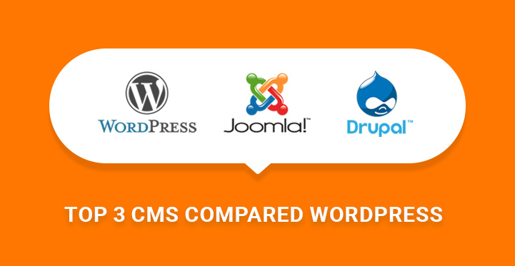 Comparing webpages built in Joomla, WordPress and Drupal