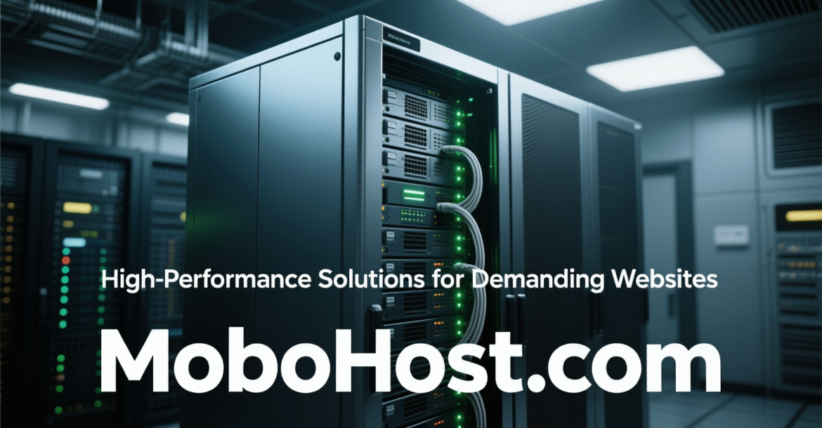 A high-performance dedicated server in a modern data center.