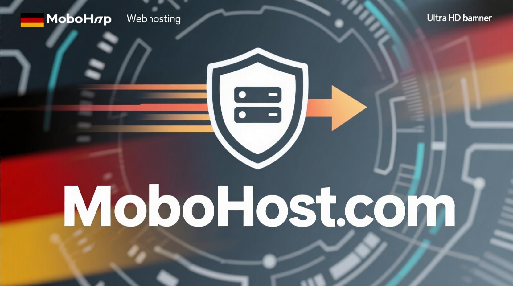 A high-performance server rack, glowing with activity, representing the speed and power of MoboHost's WordPress hosting.